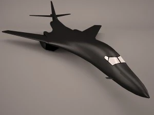 military aircraft 2 3D Model