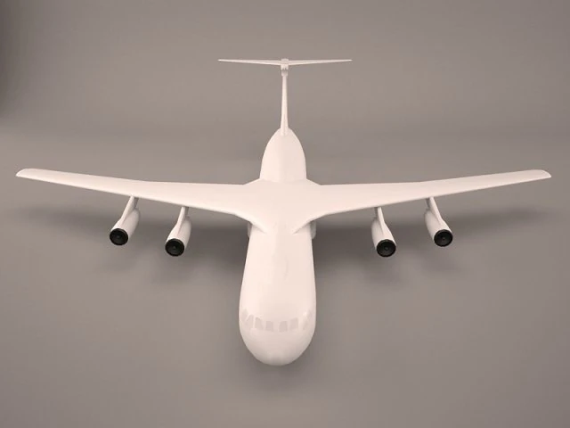 military aircraft 4 3D Model .c4d .max .obj .3ds .fbx .stl .blend