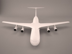 military aircraft 4 3D मॉडल
