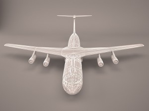 military aircraft 4 Model 3D