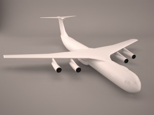 military aircraft 4 Model 3D