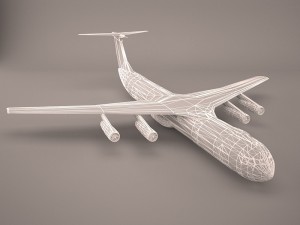 military aircraft 4 Model 3D