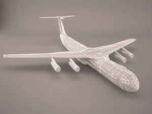 military aircraft 4 3D Model