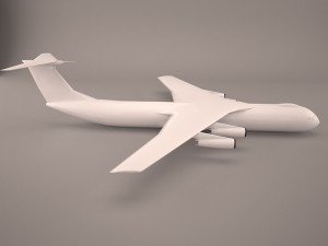 military aircraft 4 Model 3D