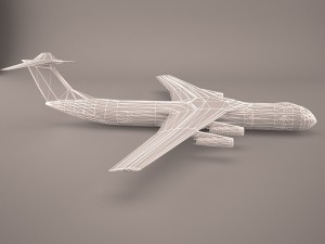 military aircraft 4 Model 3D