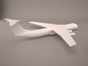 military aircraft 4 Model 3D