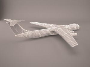 military aircraft 4 Model 3D