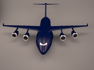 military aircraft 5 Modello 3D