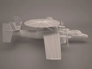 military aircraft 6 3D Model
