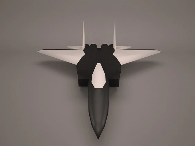 military aircraft 9 3D Model .c4d .max .obj .3ds .fbx .stl .blend