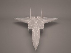 military aircraft 9 Modello 3D