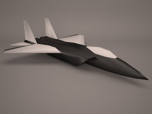 military aircraft 9 Modello 3D