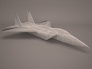 military aircraft 9 Modello 3D