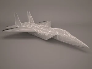 military aircraft 9 3D Model