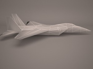 military aircraft 9 Modello 3D