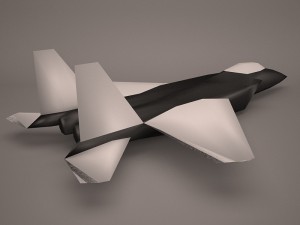 military aircraft 9 Modello 3D