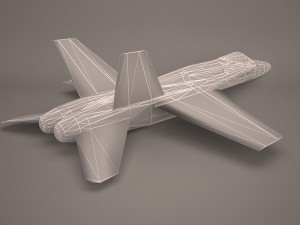 military aircraft 11 3D-Modell