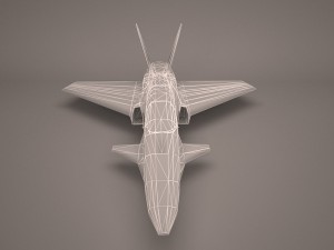 military aircraft 14 Modèle 3D