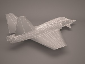 military aircraft 14 Modèle 3D