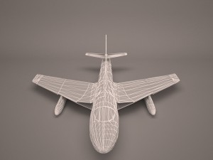 military aircraft 15 Modello 3D