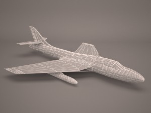 military aircraft 15 Modello 3D