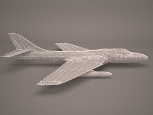 military aircraft 15 Modello 3D