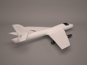 military aircraft 15 Modello 3D
