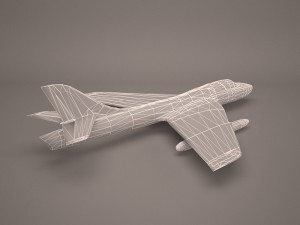 military aircraft 15 Modello 3D