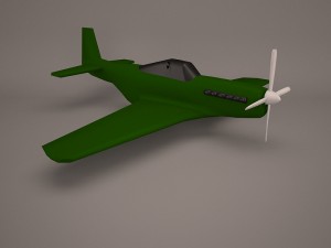 military aircraft 17 Modello 3D