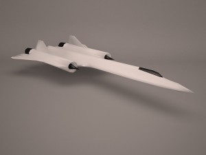 military aircraft 18 3D 模型