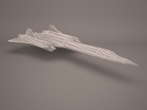 military aircraft 18 3D 模型
