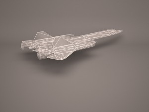 military aircraft 18 3D 模型