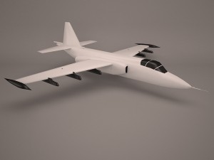 military aircraft 20 Modèle 3D
