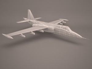 military aircraft 20 Modèle 3D