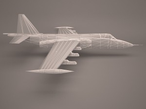 military aircraft 20 Modèle 3D