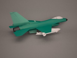 military aircraft 22 Modelo 3D