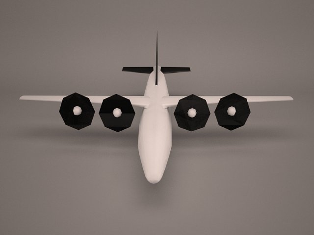 military aircraft 23 3D Модель .c4d .max .obj .3ds .fbx .stl .blend 