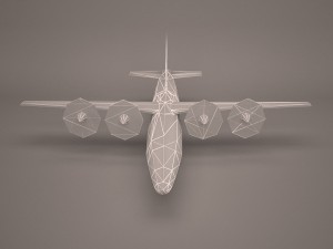 military aircraft 23 3D Модель