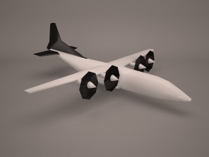 military aircraft 23 3D Модель