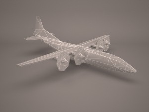 military aircraft 23 3D Модель