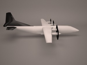 military aircraft 23 3D Модель