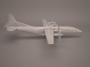 military aircraft 23 3D Модель