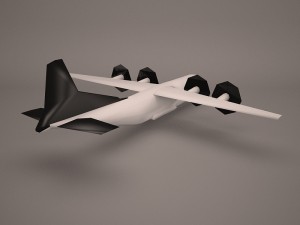 military aircraft 23 3D Модель
