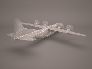military aircraft 23 3D Модель