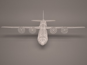 military aircraft 24 3D 模型
