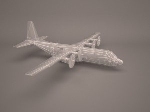 military aircraft 24 3D 模型