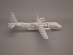military aircraft 24 3D 模型