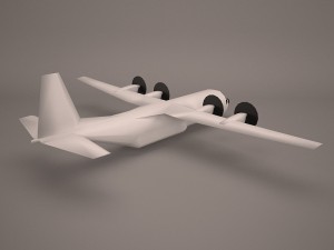 military aircraft 24 3D 模型