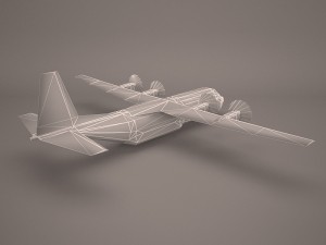 military aircraft 24 3D 模型