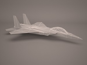 military aircraft 27 Modelo 3D